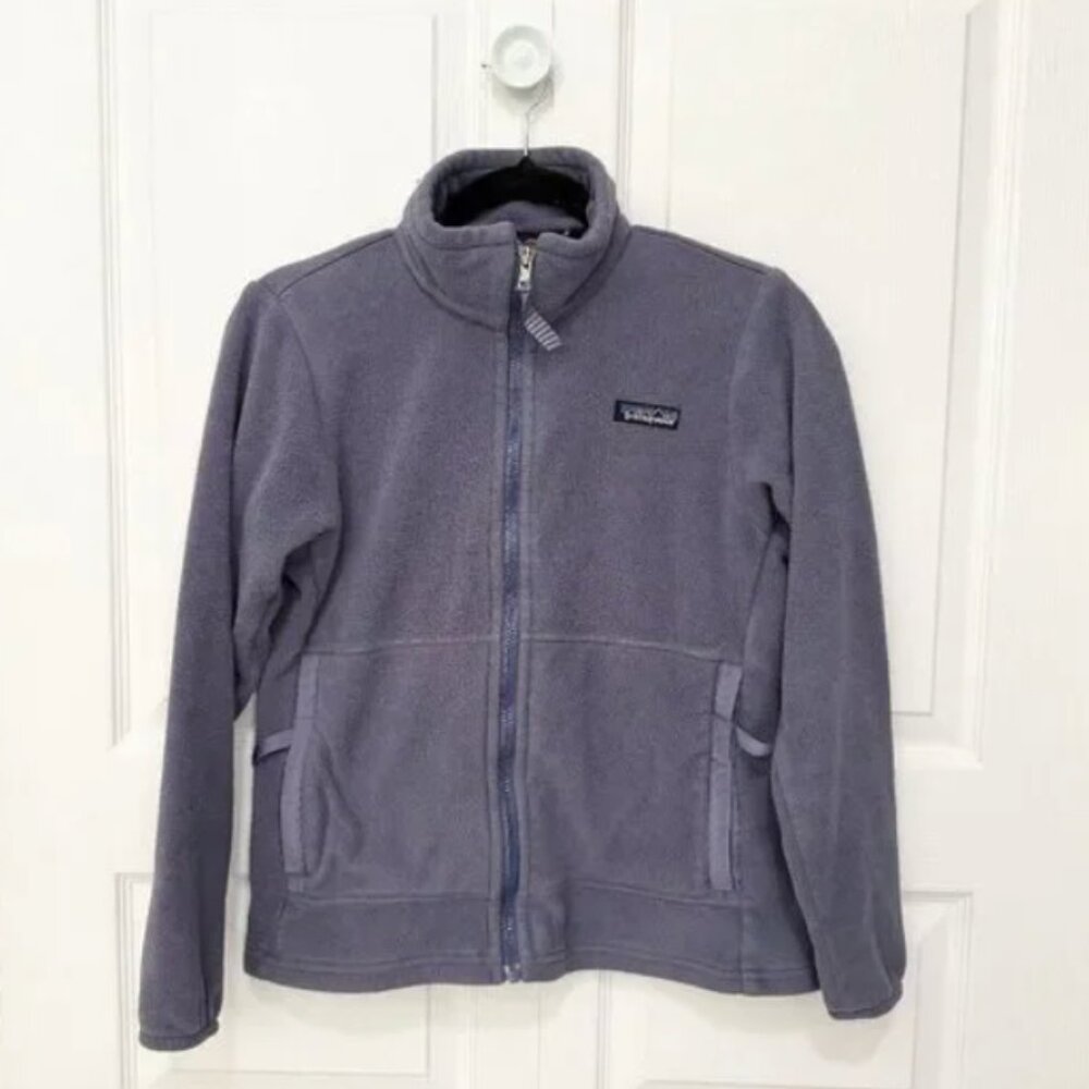 Women Patagonia Synchilla Fleece Full Zip Jacket in Purple Size Small